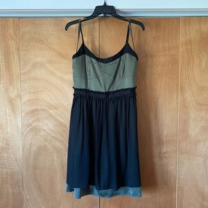 BCBGeneration Black and Olive Dress